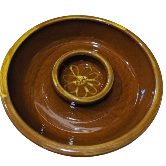 Vintage Williams Sonoma Ceramic Sunflower Dip Olive Bowl Set of 2 - Picture 5 of 9